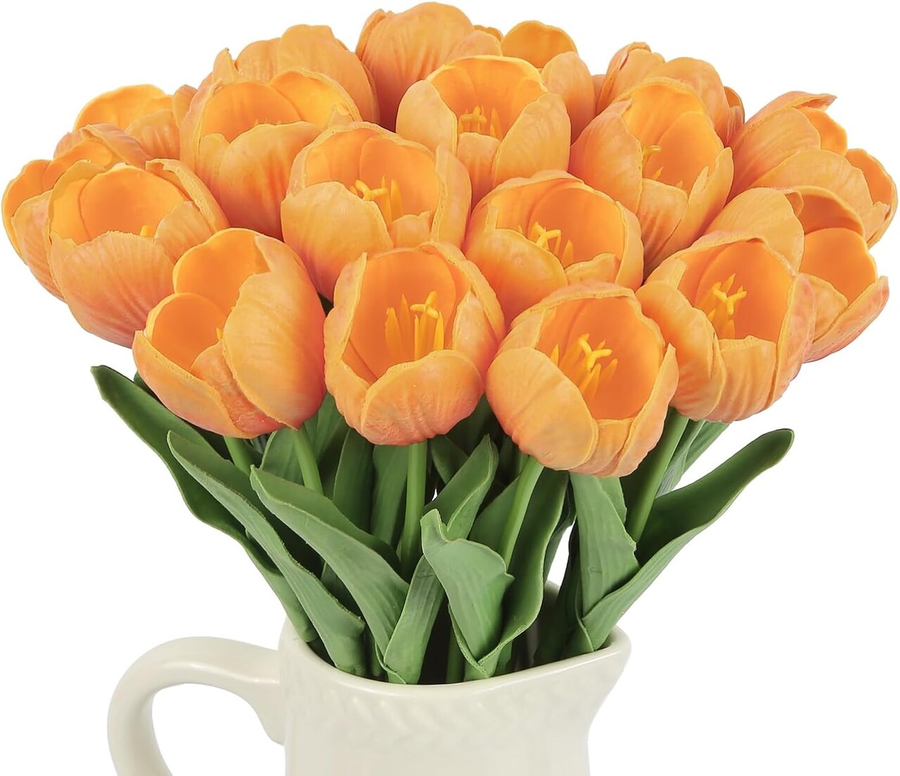 20pcs Sunset Artificial Tulips – Realistic Faux Flowers for Easter, Valentine’s Day, Spring Bouquets & Home Decor